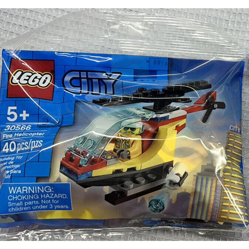 LEGO City Fire Helicopter 30566 Ages 5+ 40 Pieces NEW FACTORY SEALED Polybag
